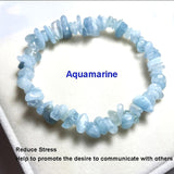 Natural Irregular Gem Stone Bracelet Stretch Chip Beads Nuggets Amazonite Rose Crystal Quartz Bracelets Bangles For Women daiiibabyyy