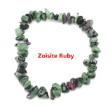 Natural Irregular Gem Stone Bracelet Stretch Chip Beads Nuggets Amazonite Rose Crystal Quartz Bracelets Bangles For Women daiiibabyyy