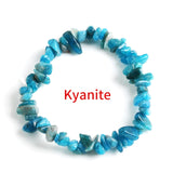 Natural Irregular Gem Stone Bracelet Stretch Chip Beads Nuggets Amazonite Rose Crystal Quartz Bracelets Bangles For Women daiiibabyyy