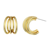 2021 Retro Alloy Metal Round Hoop Earrings for Women Fashion Gold Color Silver Color Bohemian Jewelry Earrings Party Gift daiiibabyyy