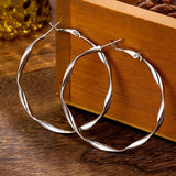 2021 Retro Alloy Metal Round Hoop Earrings for Women Fashion Gold Color Silver Color Bohemian Jewelry Earrings Party Gift daiiibabyyy