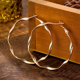 2021 Retro Alloy Metal Round Hoop Earrings for Women Fashion Gold Color Silver Color Bohemian Jewelry Earrings Party Gift daiiibabyyy