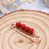 Fashion Pearl Fixed Strap Charm Safety Pin Brooch Sweater Cardigan Clip Chain Brooches Jewelry daiiibabyyy