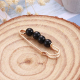 Fashion Pearl Fixed Strap Charm Safety Pin Brooch Sweater Cardigan Clip Chain Brooches Jewelry daiiibabyyy