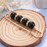 Fashion Pearl Fixed Strap Charm Safety Pin Brooch Sweater Cardigan Clip Chain Brooches Jewelry daiiibabyyy