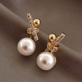 2021 New Love Pearl Stud Earrings For Women Trendy Crystal Love Heart  Korean Earring Personality Party Banquet Jewelry Gift daiiibabyyy