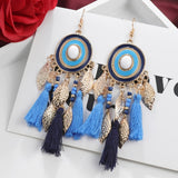 ZOSHI Bohemian Tassel Earrings for Women Dangle Long Earrings Feather Boho Drop Earrings Seed Beads Vintage Jewelry Brincos daiiibabyyy