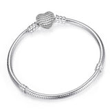 Hot Selling High Quality Authentic Silver Color Snake Chain Fine Bracelets Fit European Brand Charm Bracelet Women Girls Jewelry daiiibabyyy