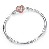 Hot Selling High Quality Authentic Silver Color Snake Chain Fine Bracelets Fit European Brand Charm Bracelet Women Girls Jewelry daiiibabyyy