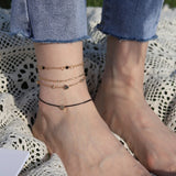 2021 NEW Summer Fishbone Gold Color Anklets Fashion Ankle Foot Jewelry Leg Chain on Foot for Women Gifts daiiibabyyy