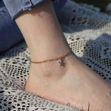 2021 NEW Summer Fishbone Gold Color Anklets Fashion Ankle Foot Jewelry Leg Chain on Foot for Women Gifts daiiibabyyy