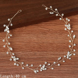 Women Headbands Hair Jewelry Wedding Hair Accessories For Women Rhinestone Pearl Headband Bride Tiara Hairbands Accessories daiiibabyyy