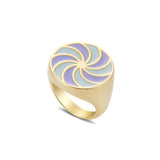 Mushroom Ring Most Loved Smile Rainbow Alien Flower Queen Rings Spring Fine Lucky Jewelry Heart Clouds Rings for Women Gift daiiibabyyy