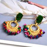 High-quality Bohemian Vintage Handmade Rhinestone Drop Earrings Wholesale Jewelry Accessories For Women daiiibabyyy