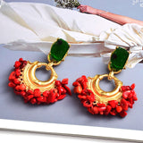 High-quality Bohemian Vintage Handmade Rhinestone Drop Earrings Wholesale Jewelry Accessories For Women daiiibabyyy