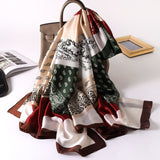 180x90cm Luxury Brand New Design Silk Scarf Women Fashion Shawl Spring Summer Autumn Tourist muffler wrap beach bandanna female daiiibabyyy