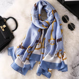 180x90cm Luxury Brand New Design Silk Scarf Women Fashion Shawl Spring Summer Autumn Tourist muffler wrap beach bandanna female daiiibabyyy