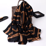 180x90cm Luxury Brand New Design Silk Scarf Women Fashion Shawl Spring Summer Autumn Tourist muffler wrap beach bandanna female daiiibabyyy