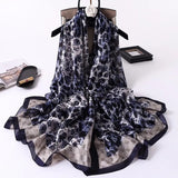 180x90cm Luxury Brand New Design Silk Scarf Women Fashion Shawl Spring Summer Autumn Tourist muffler wrap beach bandanna female daiiibabyyy