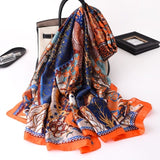 180x90cm Luxury Brand New Design Silk Scarf Women Fashion Shawl Spring Summer Autumn Tourist muffler wrap beach bandanna female daiiibabyyy