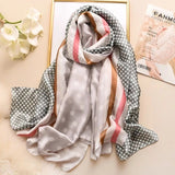 180x90cm Luxury Brand New Design Silk Scarf Women Fashion Shawl Spring Summer Autumn Tourist muffler wrap beach bandanna female daiiibabyyy