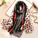 180x90cm Luxury Brand New Design Silk Scarf Women Fashion Shawl Spring Summer Autumn Tourist muffler wrap beach bandanna female daiiibabyyy