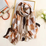 180x90cm Luxury Brand New Design Silk Scarf Women Fashion Shawl Spring Summer Autumn Tourist muffler wrap beach bandanna female daiiibabyyy