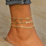 FAMSHIN 2021 Boho Anklets For Women Girls Stars Chains On Leg Bule Stone Leg Bracelet Summer Beach Accessories Barefoot Jewelry daiiibabyyy