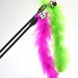 Pet Cat Teasing Stick Pompom Feather Accessories Funny Kitten Interactive Toys For Household Animals Cats Entertainment daiiibabyyy