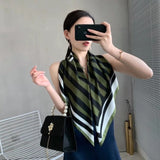 2021 new spring women scarf quality shawl silk fashion scarf headscarf beach sunscreen bag headscarf scarf 90cm*90cm daiiibabyyy