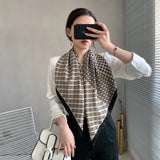 2021 new spring women scarf quality shawl silk fashion scarf headscarf beach sunscreen bag headscarf scarf 90cm*90cm daiiibabyyy