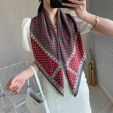 2021 new spring women scarf quality shawl silk fashion scarf headscarf beach sunscreen bag headscarf scarf 90cm*90cm daiiibabyyy