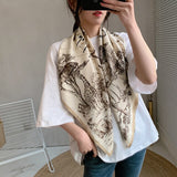 2021 new spring women scarf quality shawl silk fashion scarf headscarf beach sunscreen bag headscarf scarf 90cm*90cm daiiibabyyy