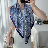 2021 new spring women scarf quality shawl silk fashion scarf headscarf beach sunscreen bag headscarf scarf 90cm*90cm daiiibabyyy