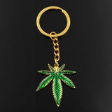 Fashion Key Ring Metal Key Chain Keychain Jewelry Antique Gold Color Bronze Silver Color Plated Maple Leaves 39x34mm Pendant daiiibabyyy