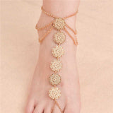 Bohemian Vintage Bells Ankle Bracelet Foot Jewelry Summer Beach Barefoot Sandals Charms Anklet Women Legs Accessories 1pcs daiiibabyyy