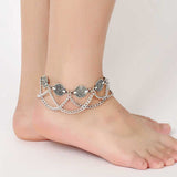 Bohemian Vintage Bells Ankle Bracelet Foot Jewelry Summer Beach Barefoot Sandals Charms Anklet Women Legs Accessories 1pcs daiiibabyyy