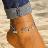 Vintage Women's Chain Anklet Summer Bohemian Lightning Metal Snake Chain Leg Anklet Beach Jewelry Gift daiiibabyyy