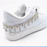 2021 Novelly Crystal Rhinestone Fringe Tassel Shoe Jewelry Chain Accessories Anklet Chains for Women Men Sneaker Decorations daiiibabyyy