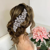 TOPQUEEN HP301 Alloy Flowers Bridal Crown Combs Wedding Headpieces Bridal Hair Accessories Bridal Headband Bride Tiara Headwear daiiibabyyy