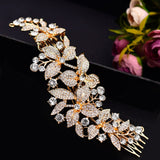 TOPQUEEN HP301 Alloy Flowers Bridal Crown Combs Wedding Headpieces Bridal Hair Accessories Bridal Headband Bride Tiara Headwear daiiibabyyy