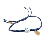 Simple Adjustable Handmade Leaf Anklets Woven Adjustable Rope Lucky Foot Bracelet For Women Men Jewelry daiiibabyyy