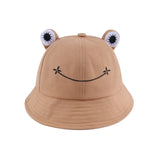 Child-Parents Frog Bucket Hat For Women Summer Autumn Plain Female Panama Outdoor Hiking Beach Fishing Sunscreen Woman Bob Caps daiiibabyyy