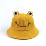 Child-Parents Frog Bucket Hat For Women Summer Autumn Plain Female Panama Outdoor Hiking Beach Fishing Sunscreen Woman Bob Caps daiiibabyyy