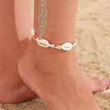 Bohemia Shell Star Chain Ankle Bracelet On Leg Foot Jewelry Boho Starfish key butterfly Charm Anklet Set For Women Accessories daiiibabyyy