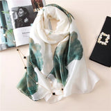 180x90cm Luxury Brand New Design Silk Scarf Women Fashion Shawl Spring Summer Autumn Tourist muffler wrap beach bandanna female daiiibabyyy