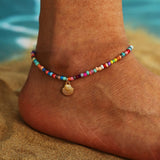 Bohemian Turkish Eyes Beads Anklets For Women Summer Ocean Beach Accessories Evil Eye Pendant Ankle Bracelet Jewelry Gift daiiibabyyy