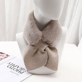 2021 New Designer Pink Love Heart Knitted Scarf Women Winter Fashion Thick Warm Faux Fur Neck Collar Scarves for Ladies Foulards daiiibabyyy