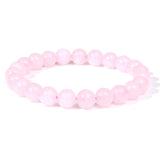 Fashion Natural Stone Pink Angelite Beads Bracelet 8mm Sunstone Beaded Energy Yoga Bracelet Jewelry for Women Handmade Gifts daiiibabyyy