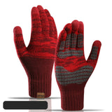 Women's Men Knitted Winter Gloves Cashmere Knitted Women Autumn Winter Warm Thick Gloves Touch Screen Skiing Gloves daiiibabyyy